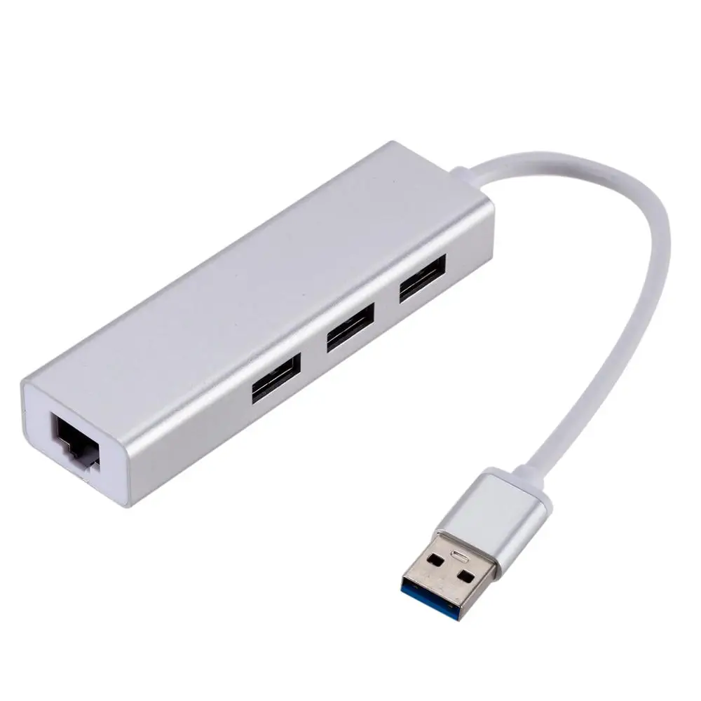 High quality usb 3.0 hub to Ethernet Rj45 Lan Adapter USB 3.0  usb hub  Network Card