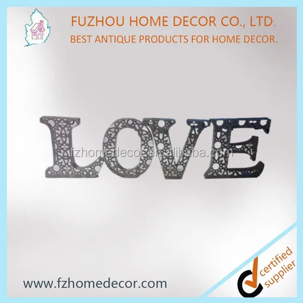 Vintage style rustic color Free standing metal letters and numbers