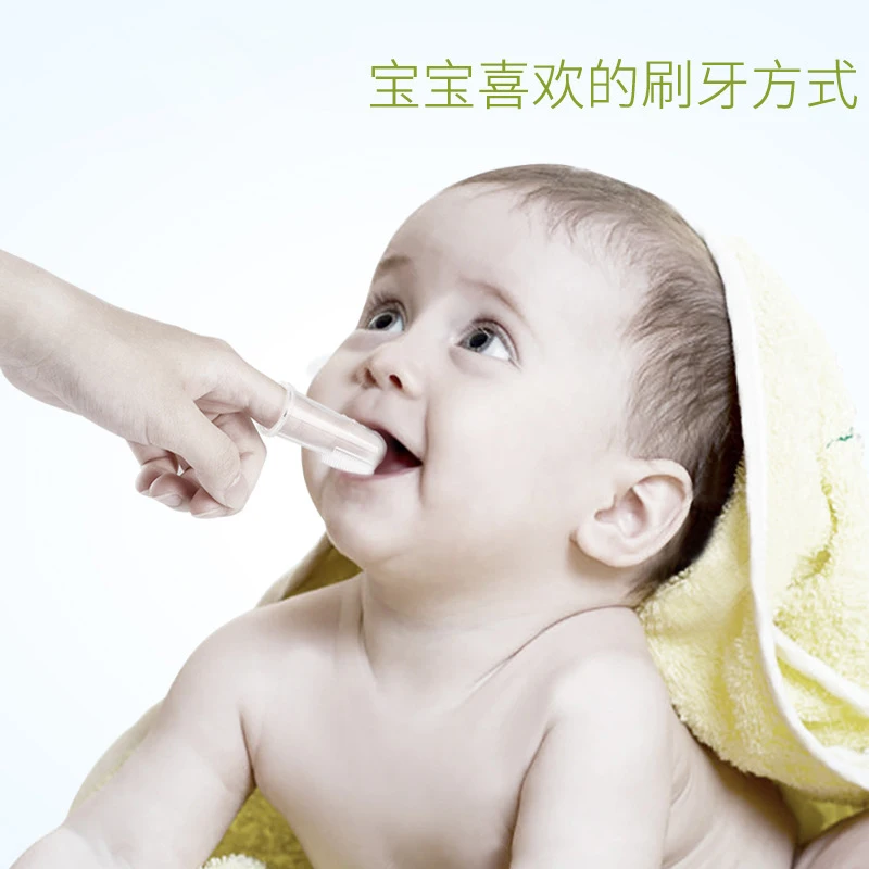 
OEM Customized Food Grade Silicone Baby Toothbrush Teether 