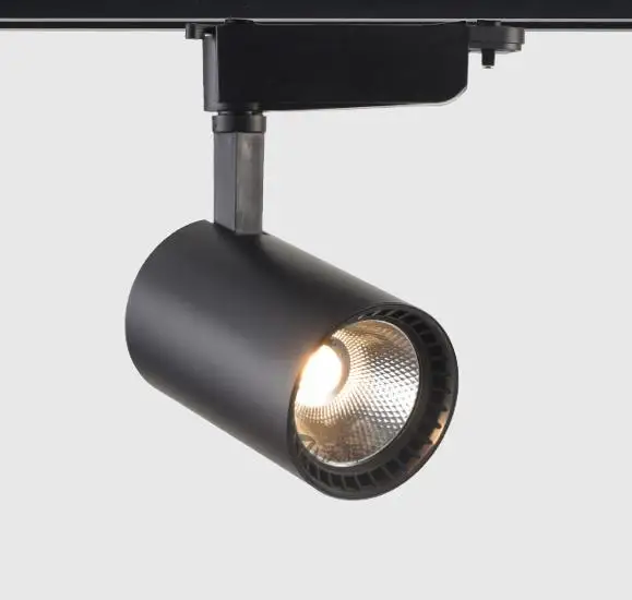 1 PHASE 20w 30w 40w cob led track light led lamp RA>80 AC85-265V 110LM/W white black color