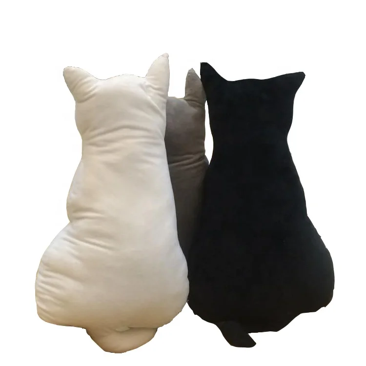 
Cute Back Cat Pillow Seat Sofa Cushion Plush Toys Stuffed Animal Doll Gift 