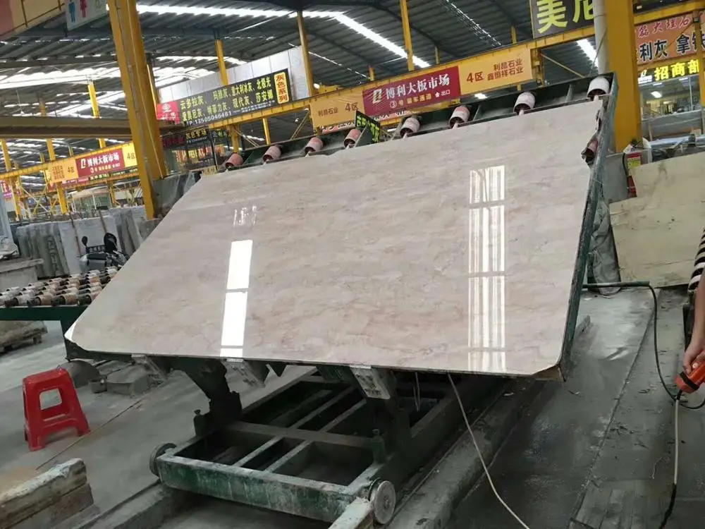 China pink rosa marble stone slab for room decoration marble flooring tiles