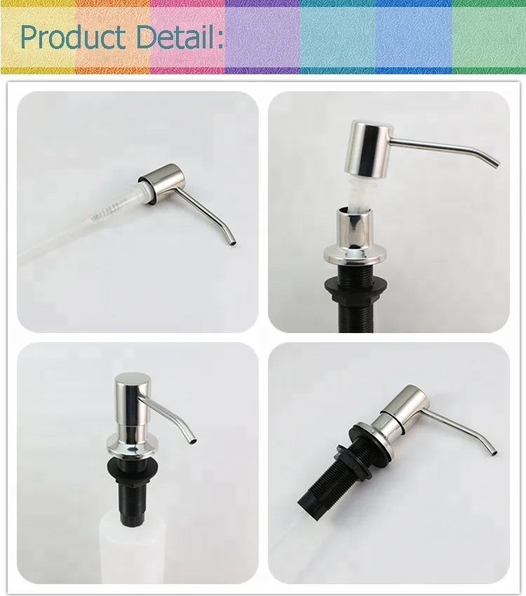 Kitchen Products Foam Lotion Hand Soap Packaging Satin Sink Foam Soap Dispenser Bottle With Metal Pump Factory China