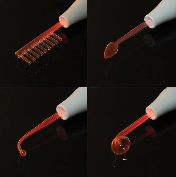 Private label microcurrent high frequency skin therapy wand machine