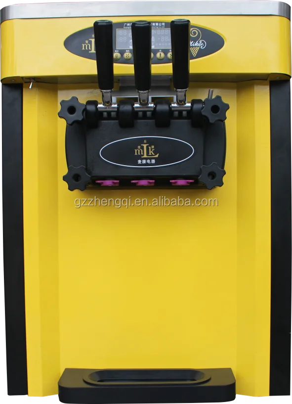 Hot sale 3 flover soft table top ice cream machine(ZQR-25CT)