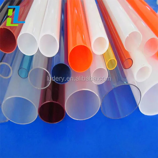 Large heat resistant casting clear acrylic plastic tube