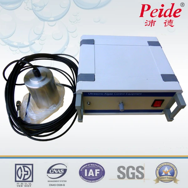 Ultrasonic algae devices used for river