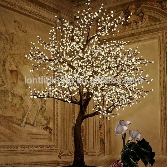 
2.8m super quality outdoor cherry blossom christmas decoration flowers wedding artificial RGB color changing led tree light 