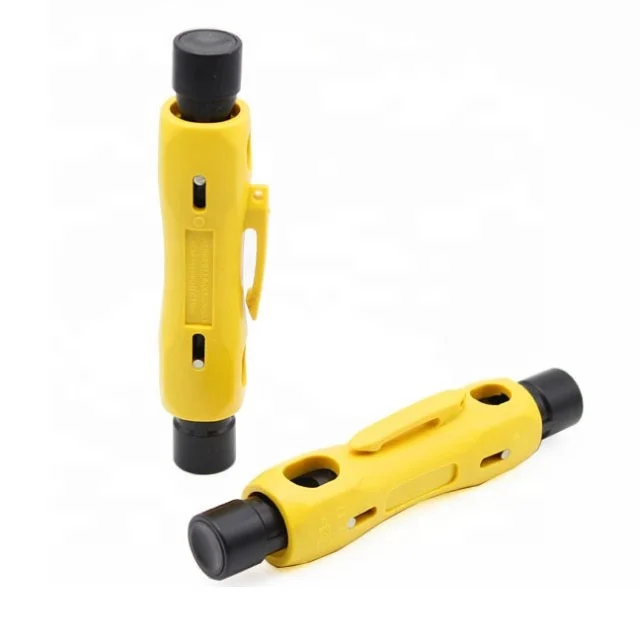 cable install using wire tensioning tool wire stripping tool