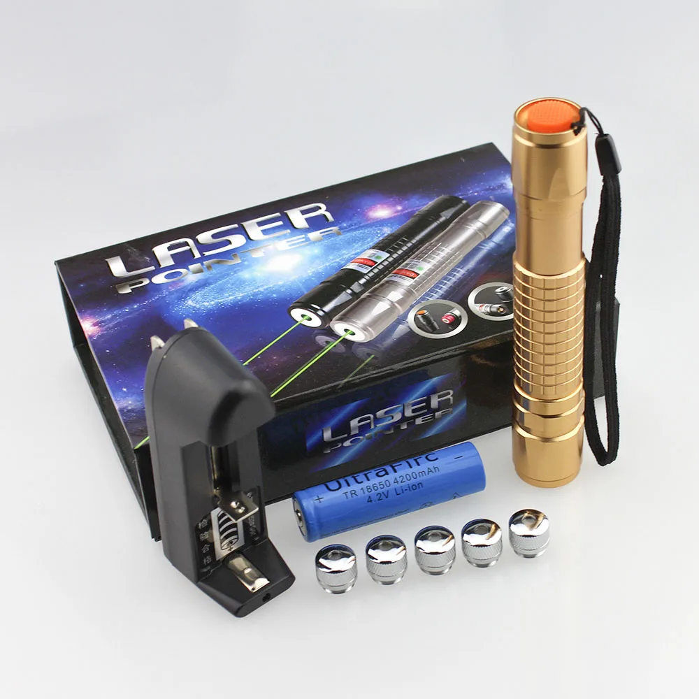 Star Point Laser 532nm Super Awesome 100mW Green laser Pen constant on off switch with Kaleidoscope  Rave Party Club