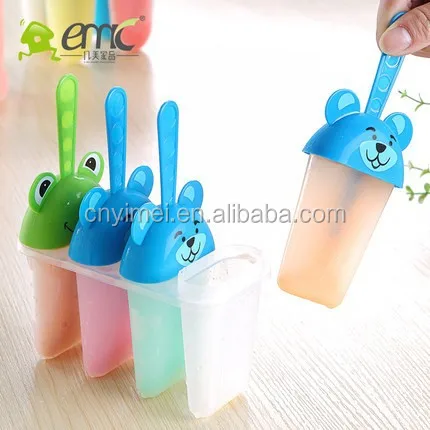 New Products Cartoon Pattern ice mold ice pop