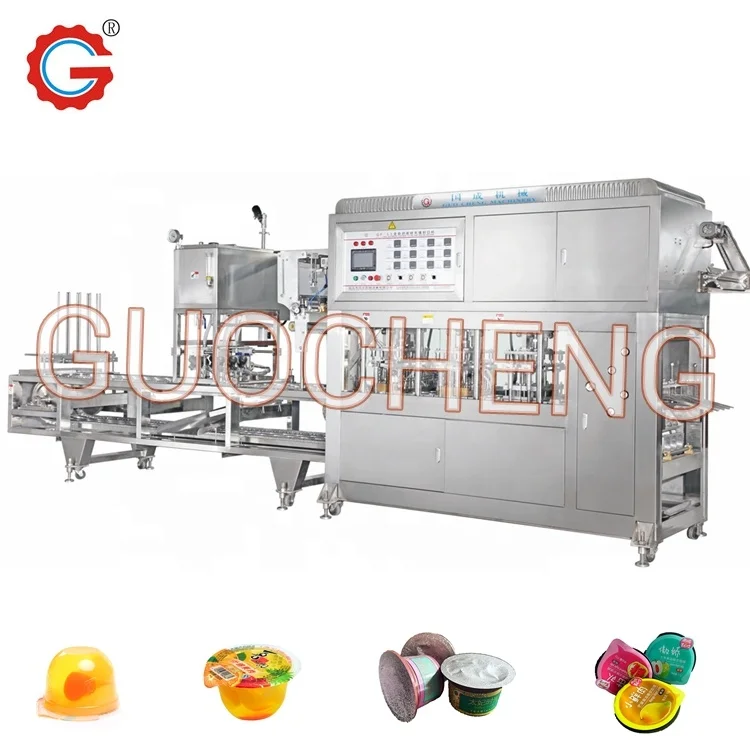 
4 Heads Cup Filling Sealing Machine For Fruit Jelly 
