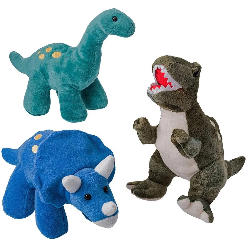 High Quality 4 Pack Great Gift Plush Dinosaurs toys for Kids Stuffed Animal Assortment Great Set