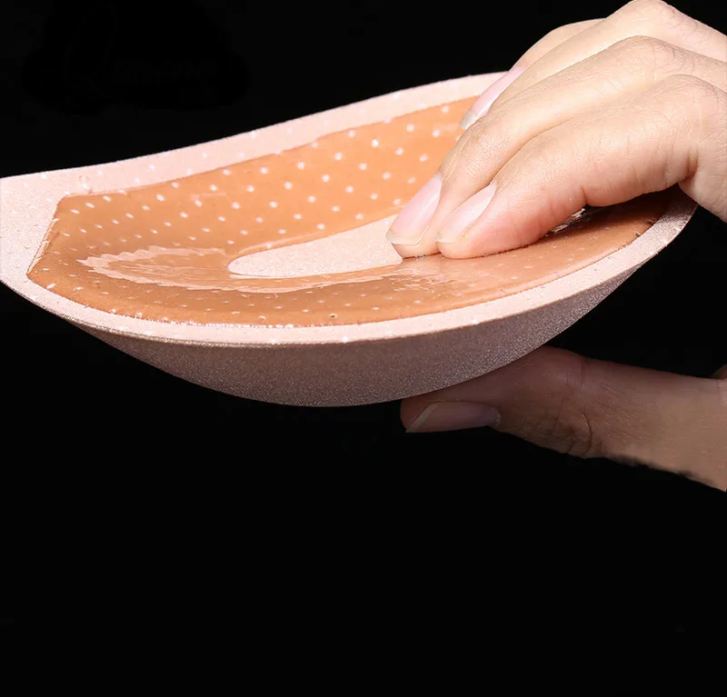 
Sexy Deep Cleavage Nude Push Up Front Close Bra New Magic Invisible Silicone Bra 