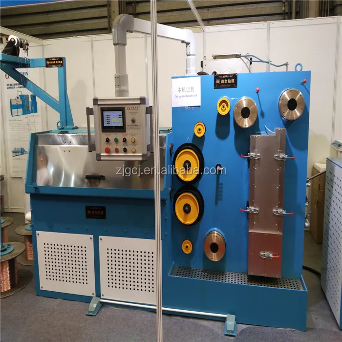 
Запатентованная Высококачественная машина для черчения и отжига медной тонкой проволоки с четырьмя головками (несколько головок) 