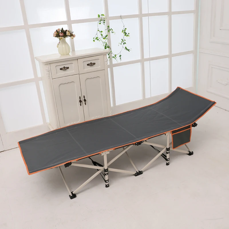 
New design outdoor portable square metal tube fabric folding tent bed camping 