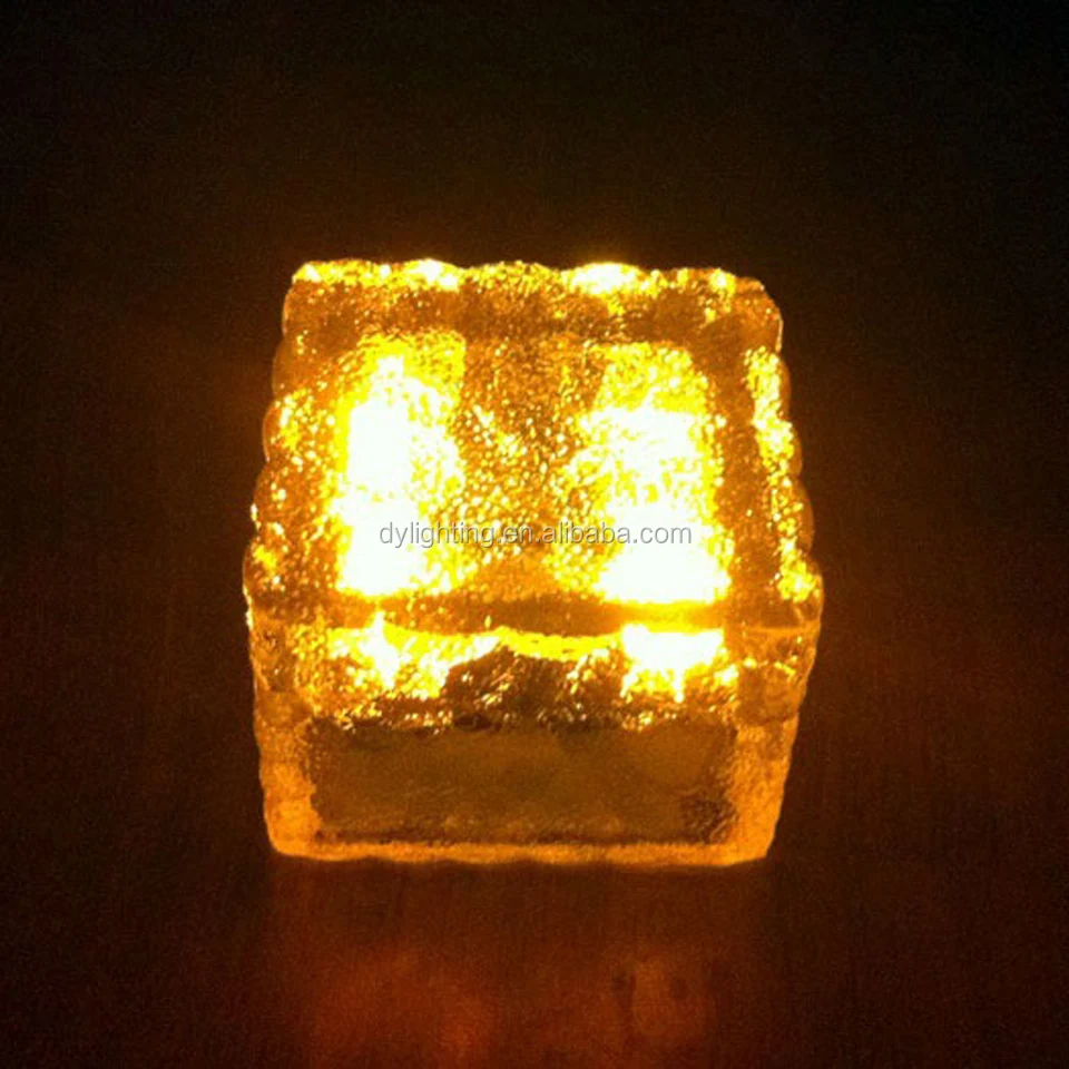 Stone Garden Brick Lamps Outdoor Led Solar Ice Brick Lights
