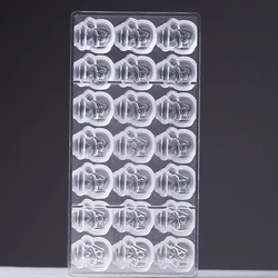 Пластиковая форма для шоколада с изображением снеговика