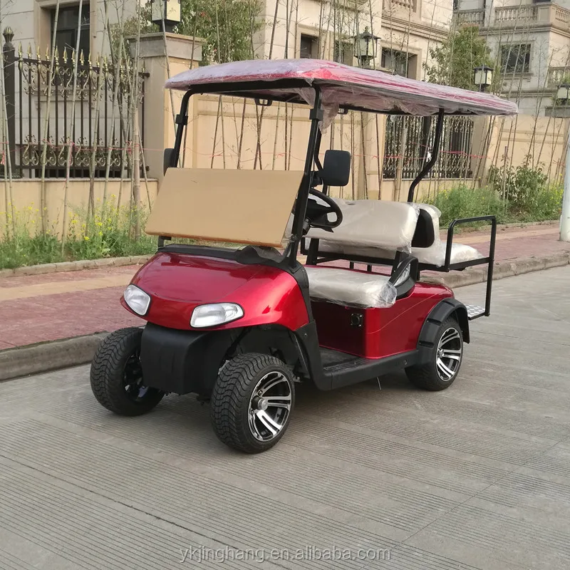 jinghang 2+2seats sightseeing vehicles 4seater gas golf cars for children
