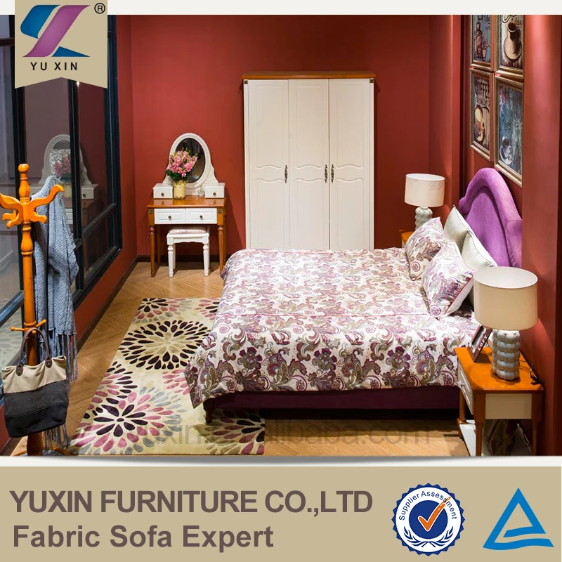 China professional classical fabric bed