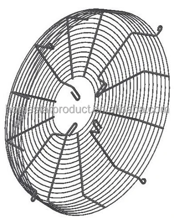 Homestar Industrial fan stainless steel high power powerful metal spiral fan guard