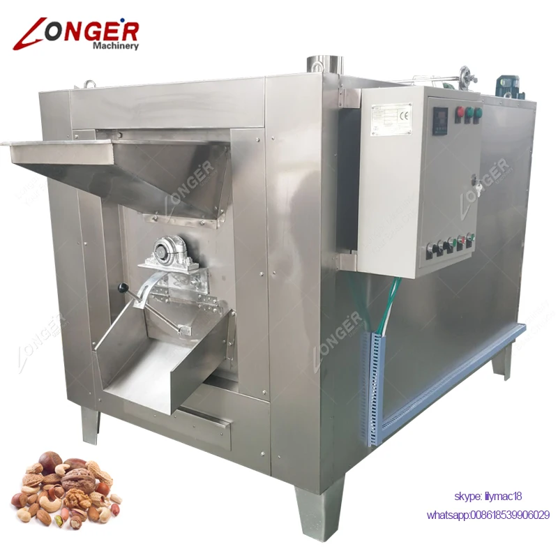 Commercial Gas and Electric Used Cocoa Bean Nut Roaster Peanut Roasting Machine For Sale