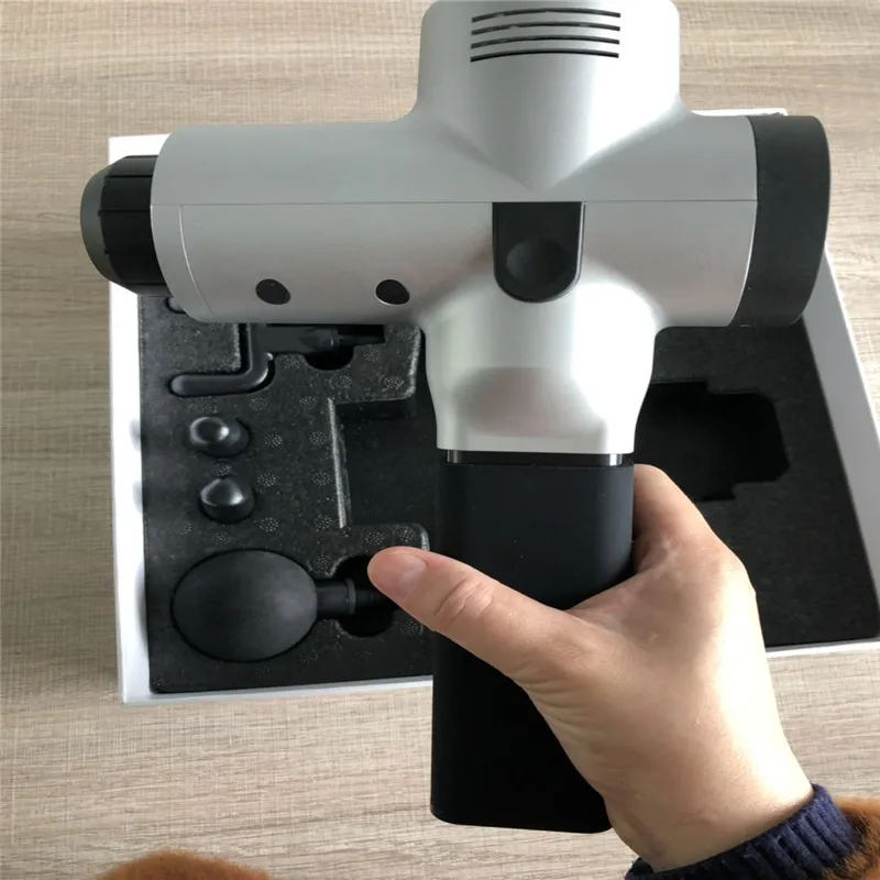 
Handheld massager sports massager gun mini cordless electric vibration percussion deep muscle massage gun WE-8200 