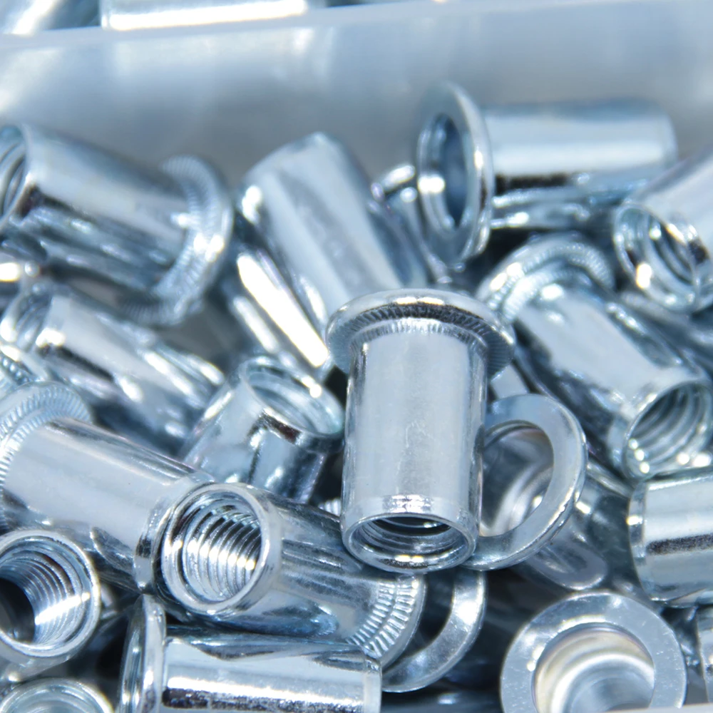 M4 M5 M6 M8 1/4-20 Carbon Steel Zinc Plated Blind Rivet Nut Riveted Nut