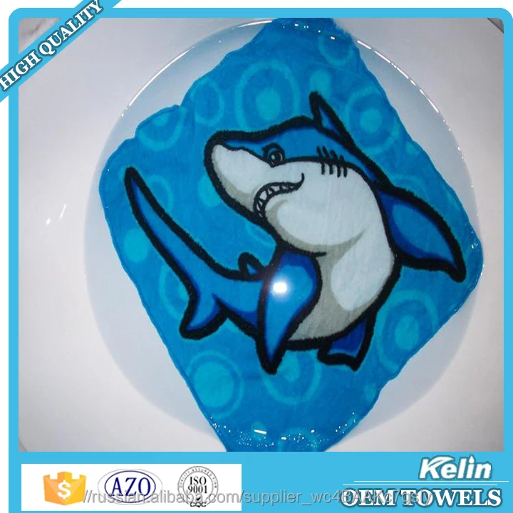 New Year 2016 promotional items silk screen printing compressed gift towels