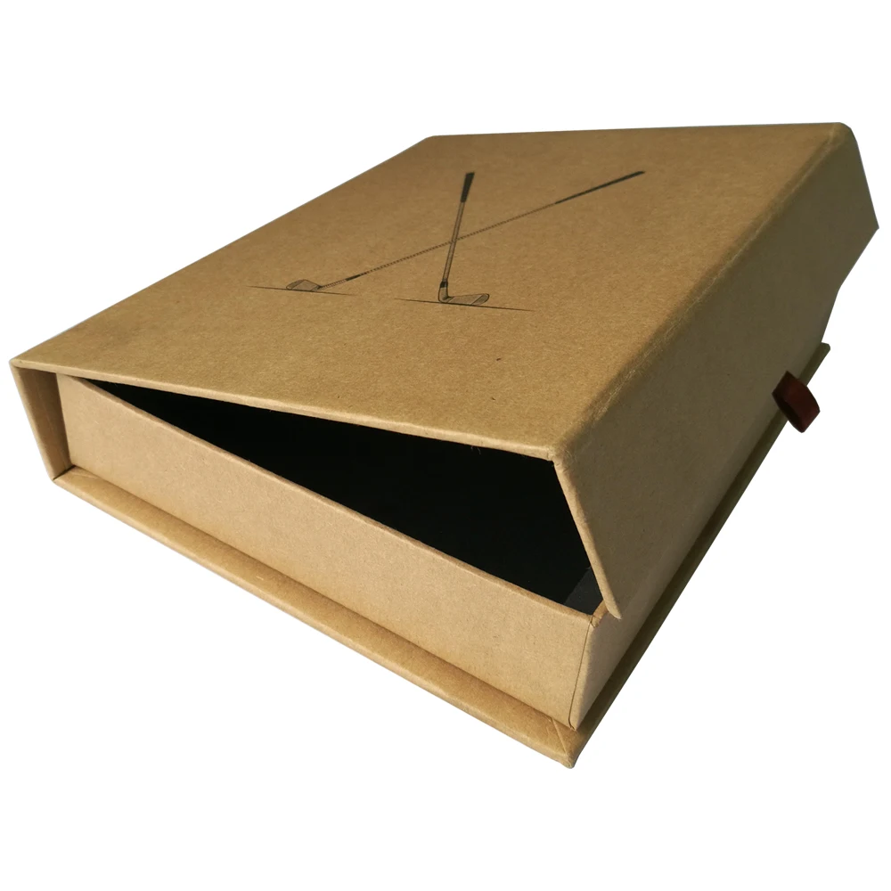 
Custom drawer pillow gift packaging brown kraft paper box 