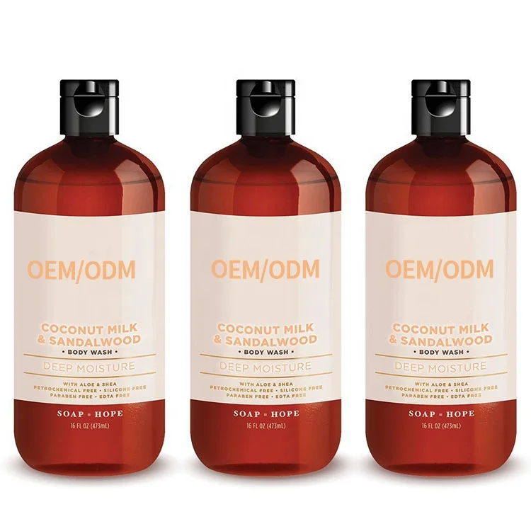 OEM Natural Body Wash Refreshing Whitening Moisturizing Mens Body Wash Shower Gel