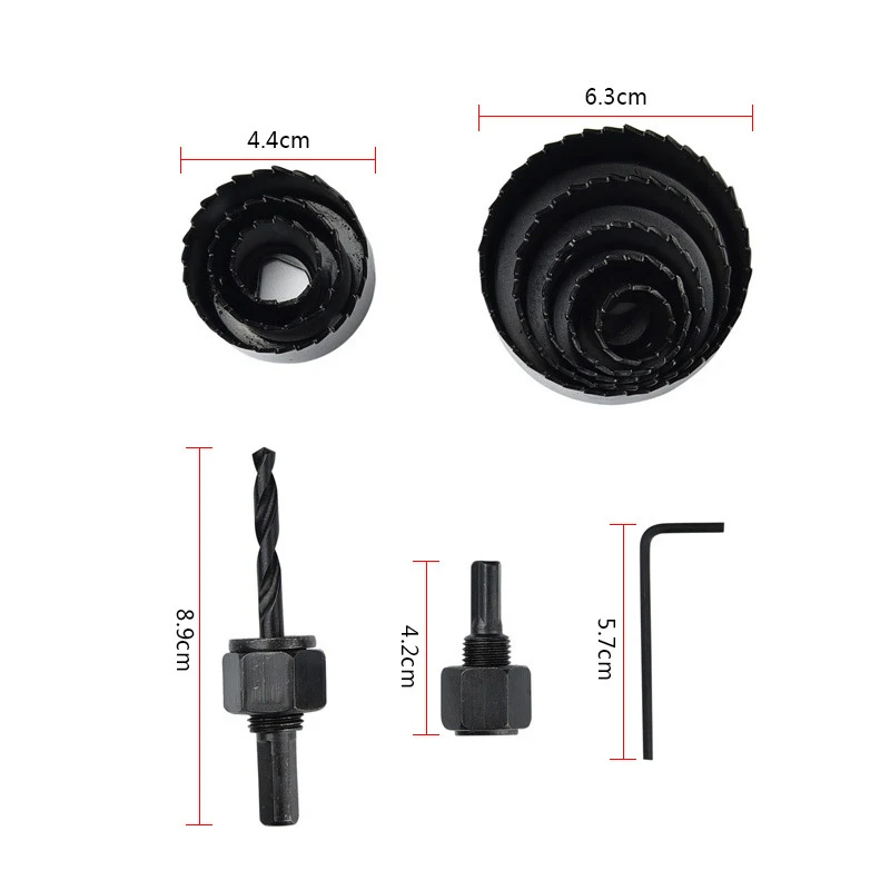 
woodworking hole saw carpentry holes opener lamphole electric drill fittings woodworker bits 11p/16p/8p set of 16pcs 