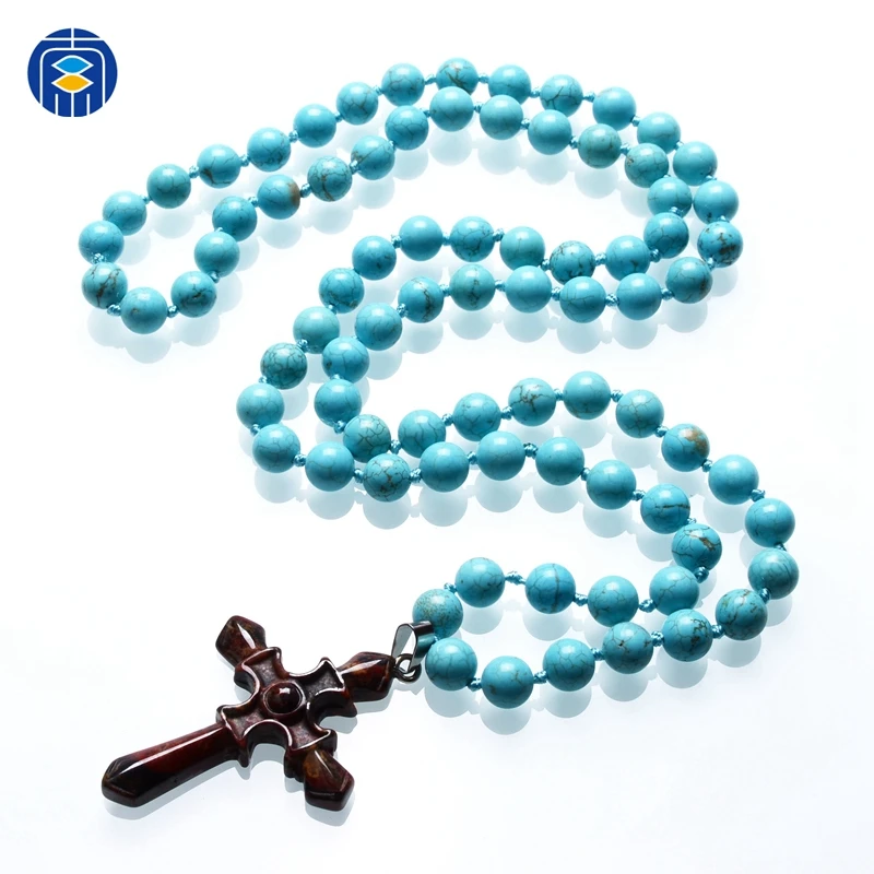 
Last Design Handmade Turquoise Jewelry Wholesale Beaded Turquoise Necklace 