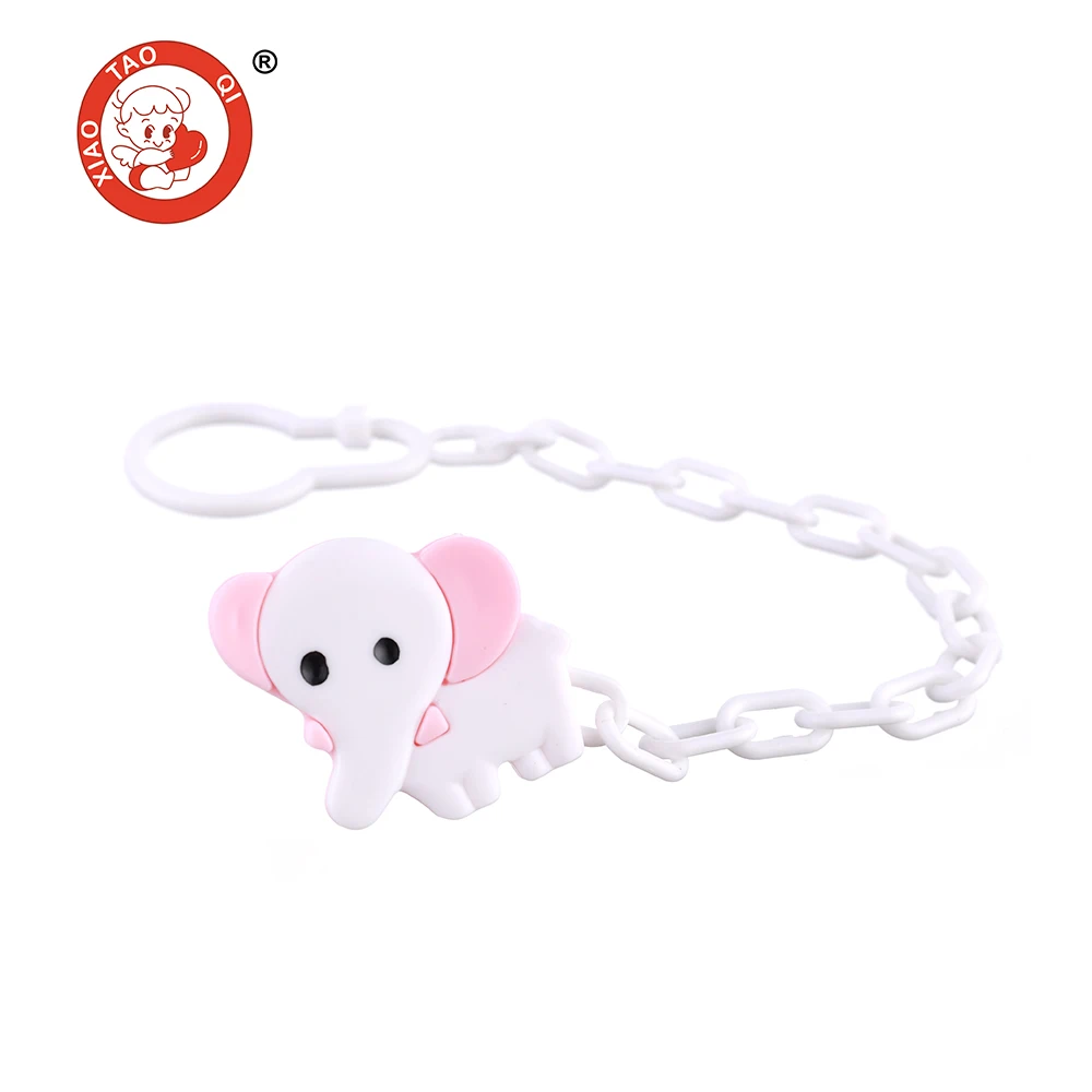 Clip  Nipple Pacifier  Large Plastic for Baby Heart Standard BPA Free Animal nipple