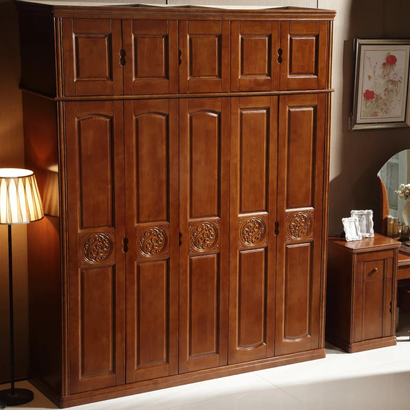 GSP9-023 сплошной из тикового дерева шкаф современный дизайн 5 шкаф, одностворчатая дверь