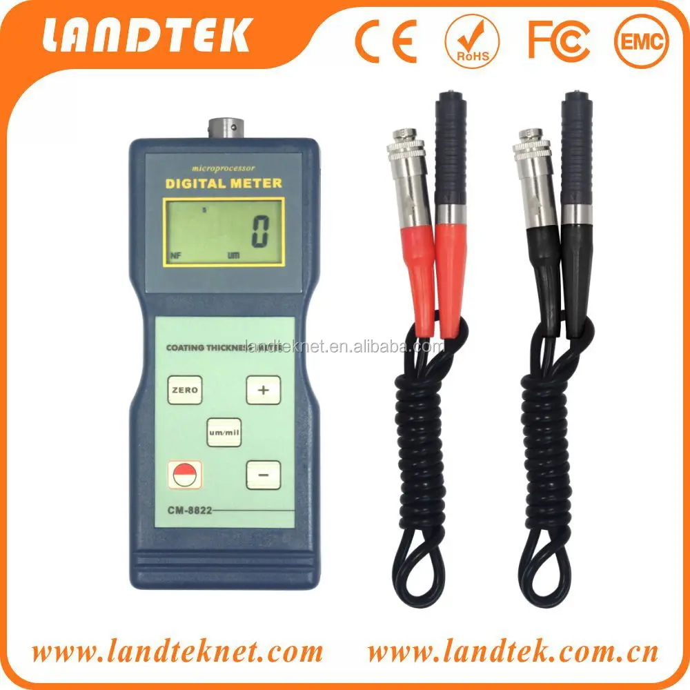 PAINT THICKNESS GAUGE CM-8822 F & NFe range 0 - 1000 um micron