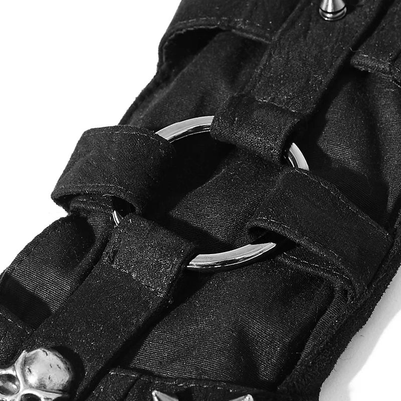 S-178 Punk  Gloves Skull Handmade Rivet Studded Leather Gloves