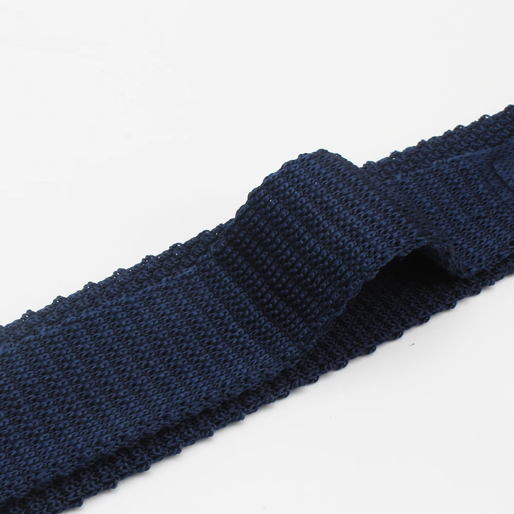 Хит продаж, модные роскошные шелковые мужские вязаные галстуки с квадратными концами и вышивкой в горошек, галстуки для мужчин