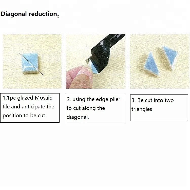 8'  Cutting Edge Flat EndType Tile Cutting Nipper mosaic cutter Cutting Pliers