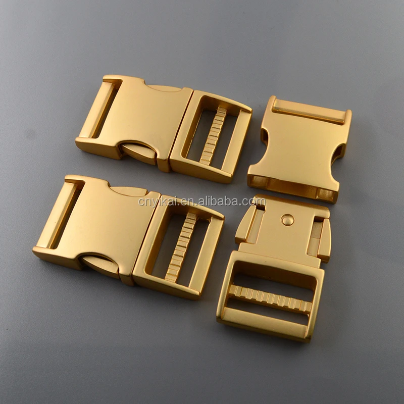 Light aluminum side release lightweight buckles for bag accessories