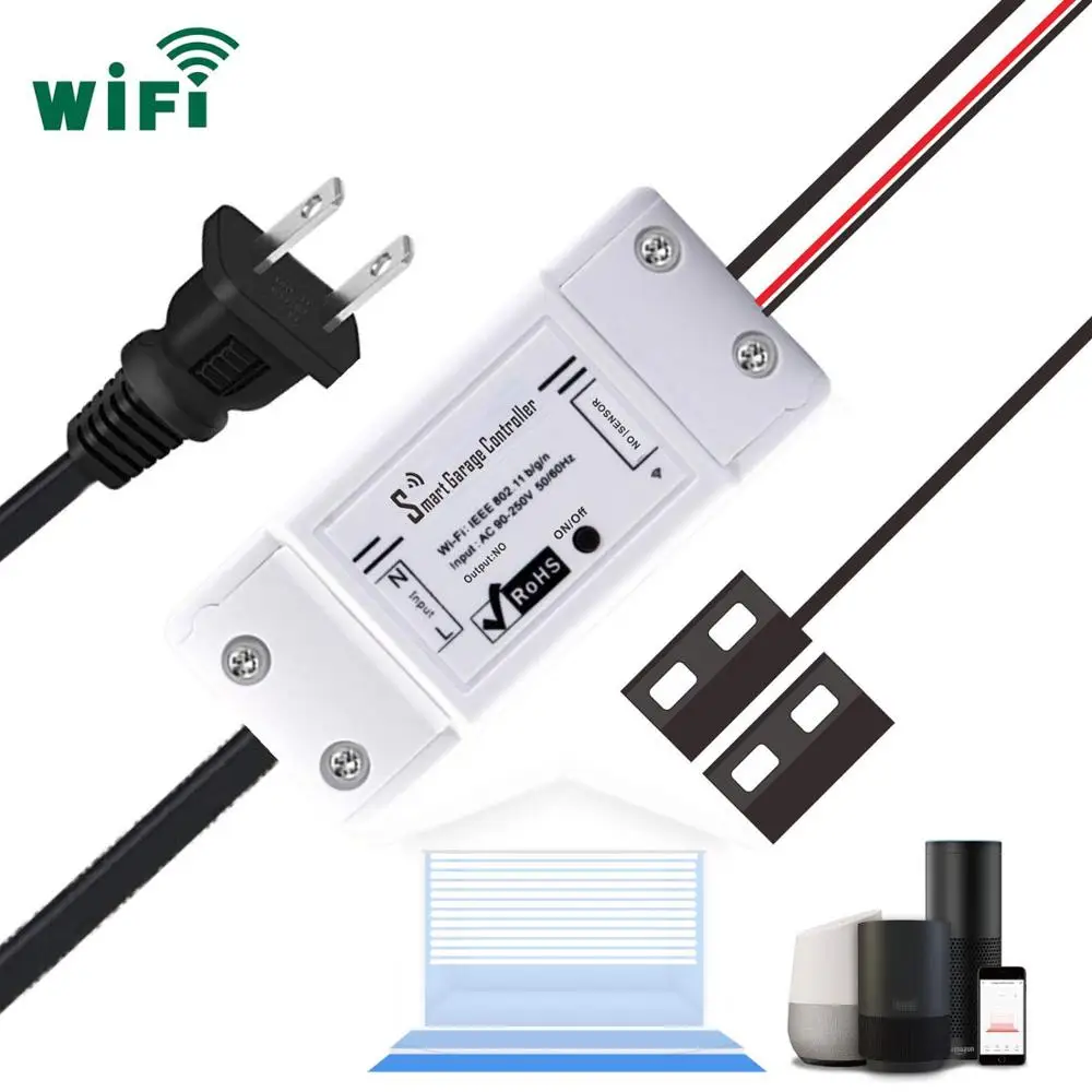 
APP Control Alexa Google Home IFTTT garage door opener WiFi Garage Door Opener Automatic garage door opener 