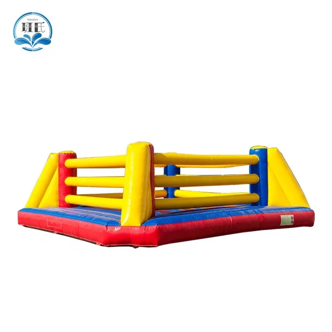 factory price commercial adult inflatable combo bouncer wrestling sport games PVC material inflatable boxing ring