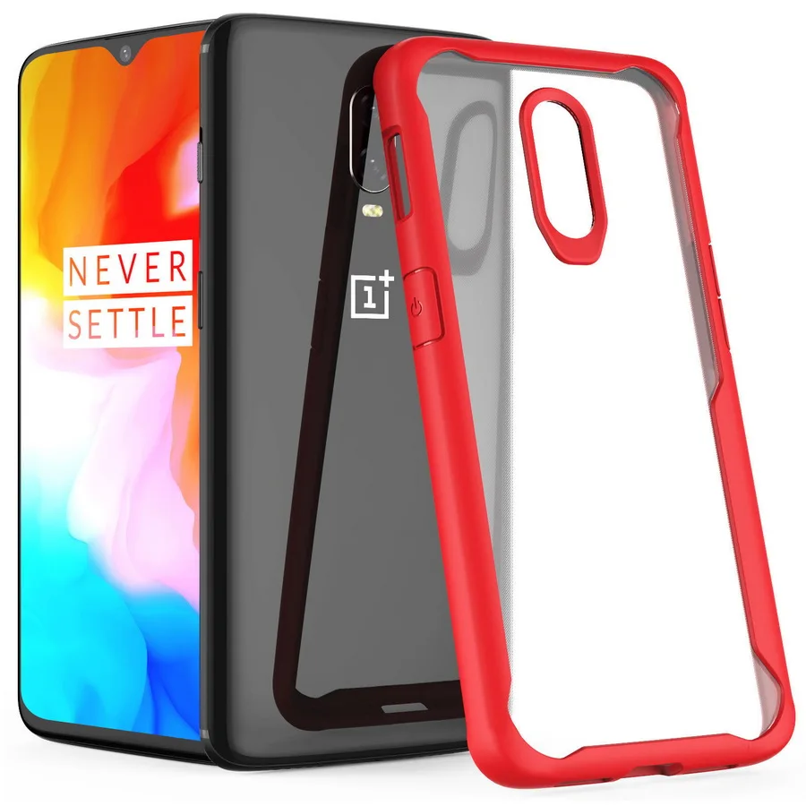 Shockproof Anti Scratch Clear PC Phone case for oneplus 5 5T 6 6T 7 7Pro Back Cover