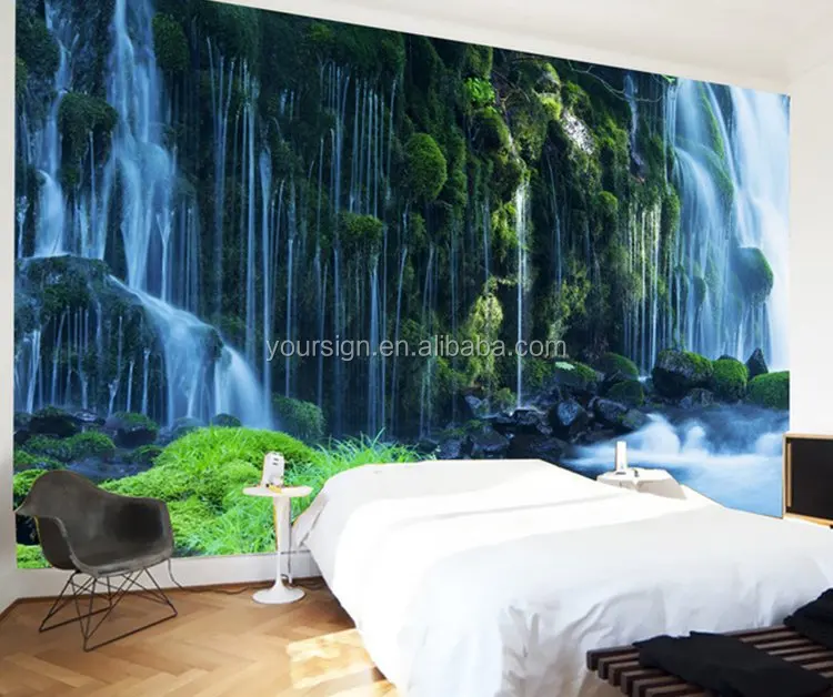 wall paper beautiful 3d mural room background natural and beauty