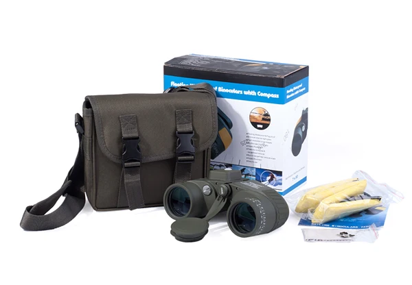 Тактический бинокль 10x50 с подсветкой, с дальномером и компасом