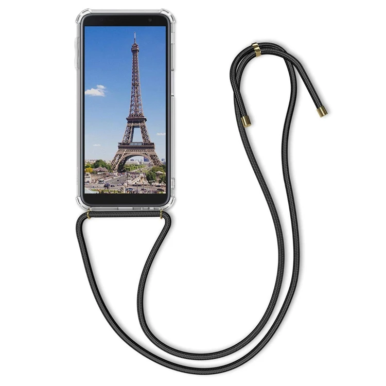 New Arrival Shock Proof Tpu Gel Case With Strap For Samsung Galaxy J6 Plus