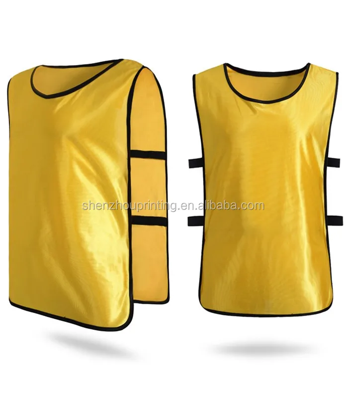 Wholesale best price custom size logo sports mesh pennies football scrimmage training vests blank soccer bibs