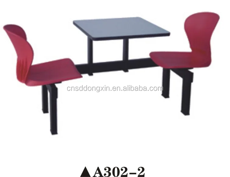 Red restaurant dining chairs and table for 2 person/dubai dining room set A302-2