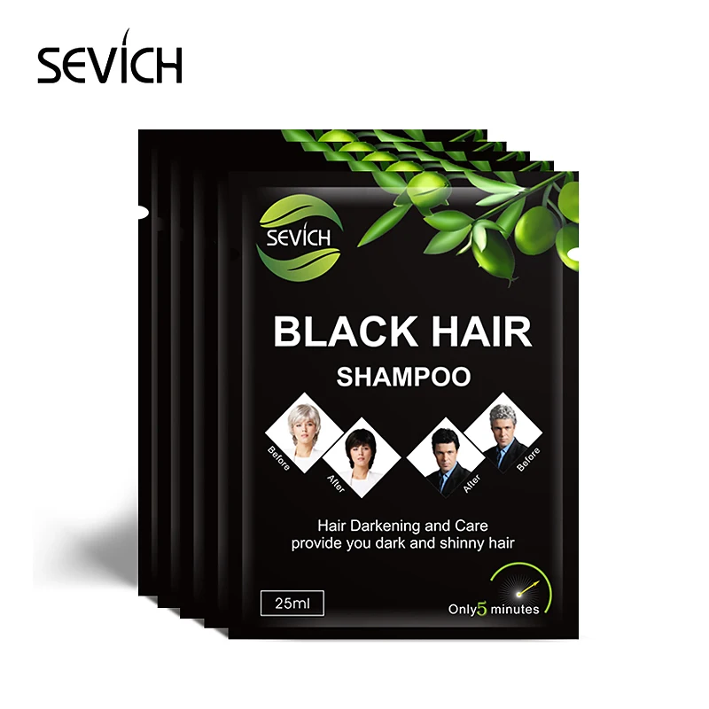 OEM/ODM hair color natural instant shampoo hair Dye Magic Black Shampoo For Grey Hair