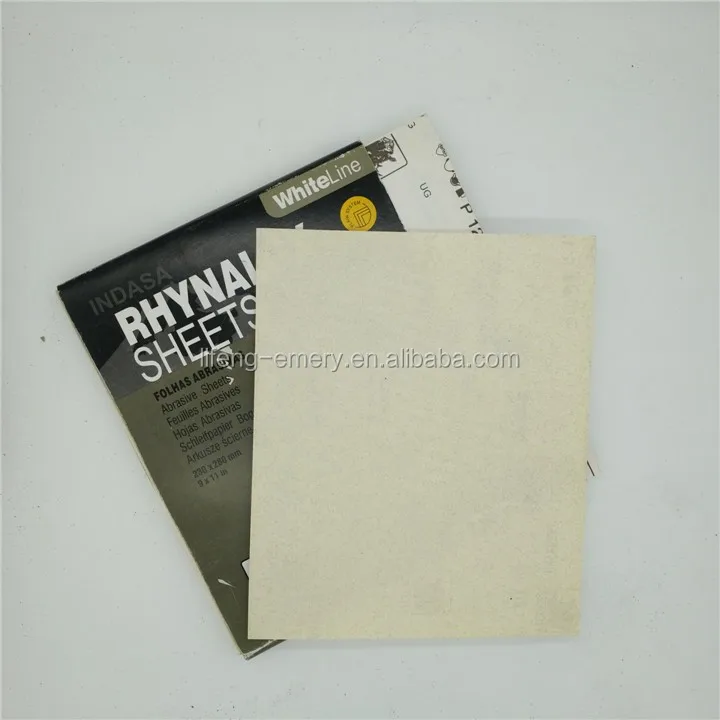 Portugal brand indasa whiteline Folhas abrasives stearate coated waterproof abrasive paper